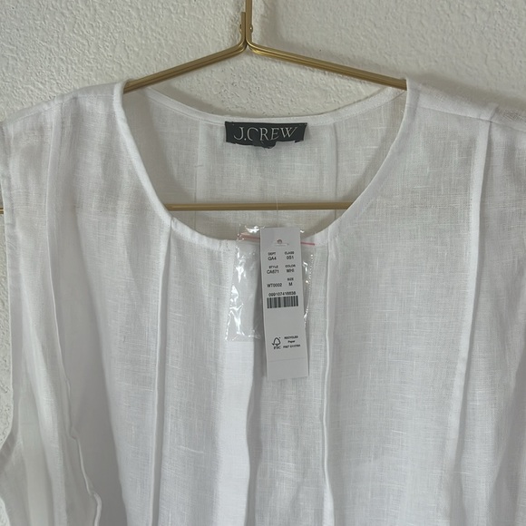 NWT J. Crew Seamed linen dress with removable belt, size Medium - Picture 9 of 12
